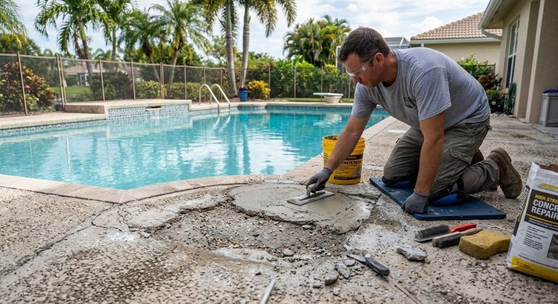 Cement Patio Repair in Albany, NY