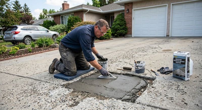 Concrete Driveway Repair in West Des Moines, IA
