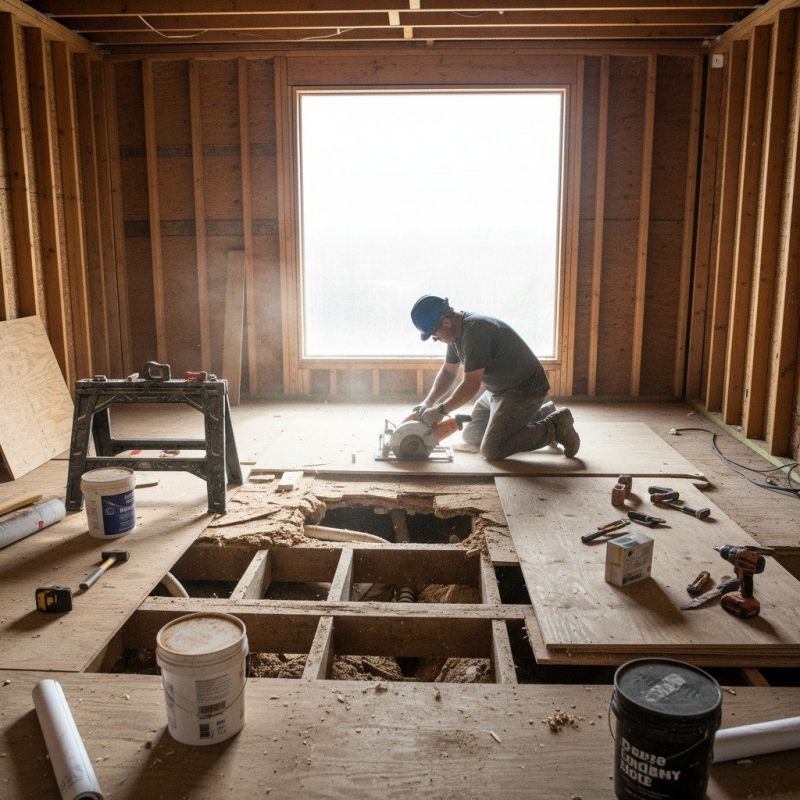 Barn Floor Repair detail