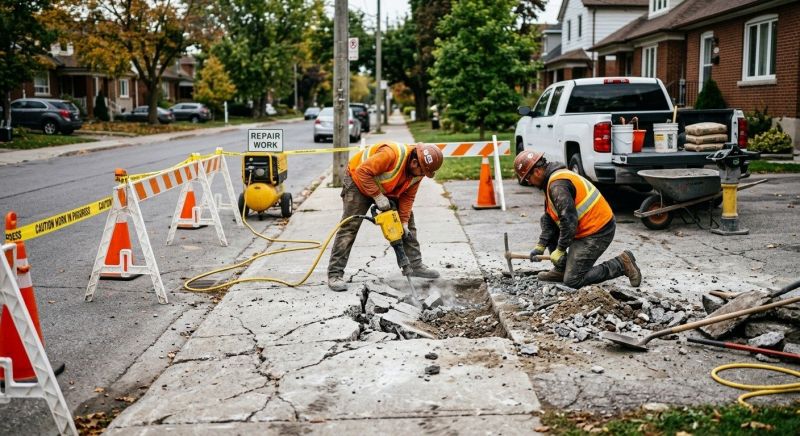 Sidewalk Repair in Des Moines, IA